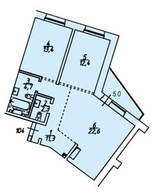 70,7 м², 3-комнатная квартира 9 473 800 ₽ - изображение 16