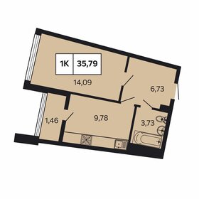 35,8 м², 1-комнатная квартира 11 452 800 ₽ - изображение 23