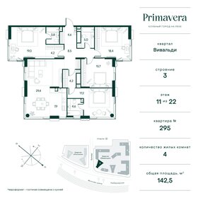 144,7 м², 4-комнатная квартира 97 339 688 ₽ - изображение 28