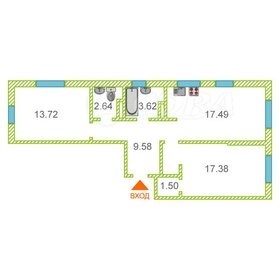 Квартира 67 м², 2-комнатная - изображение 1