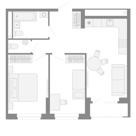 Квартира 56,5 м², 3-комнатная - изображение 2