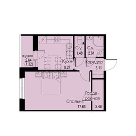 33,2 м², 1-комнатная квартира 6 200 000 ₽ - изображение 50