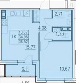33,9 м², 1-комнатная квартира 6 150 000 ₽ - изображение 95