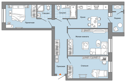 81 м², 3-комнатная квартира 8 374 088 ₽ - изображение 28