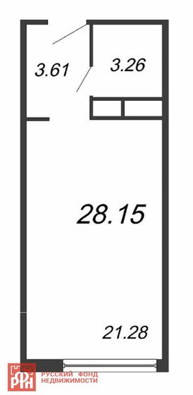 28,2 м², апартаменты-студия 4 882 055 ₽ - изображение 46