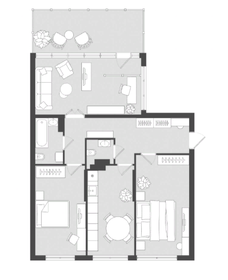 Квартира 95,6 м², студия - изображение 2