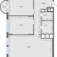 Квартира 73,7 м², 3-комнатная - изображение 3