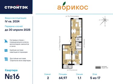 63 м², 2-комнатная квартира 7 100 000 ₽ - изображение 116