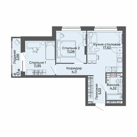 56,2 м², 2-комнатная квартира 8 821 830 ₽ - изображение 24
