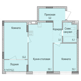 60,5 м², 2-комнатная квартира 5 275 000 ₽ - изображение 16