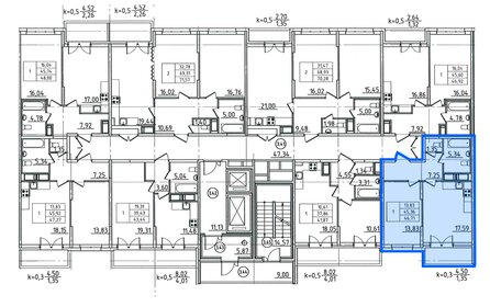 Квартира 46,7 м², 1-комнатная - изображение 2