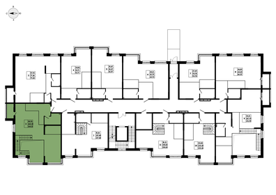 16,7 м², 1-комнатная квартира 3 400 000 ₽ - изображение 71