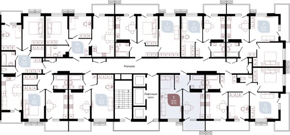 Квартира 40,1 м², 1-комнатная - изображение 2