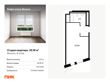 31 м², 1-комнатная квартира 5 200 000 ₽ - изображение 140