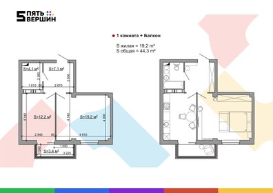 48,7 м², 1-комнатная квартира 5 950 000 ₽ - изображение 40