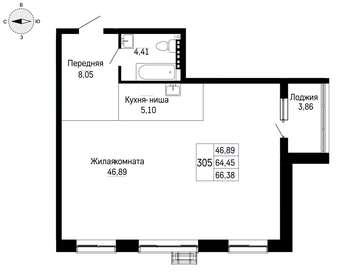 110 м², 3-комнатная квартира 15 299 000 ₽ - изображение 60