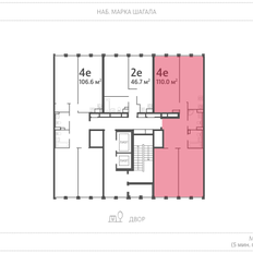 Квартира 109,9 м², 3-комнатная - изображение 2