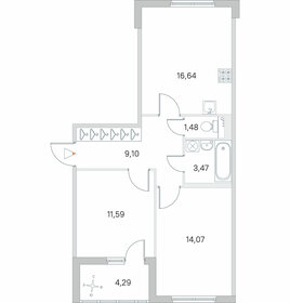 58,5 м², 2-комнатная квартира 11 416 510 ₽ - изображение 21