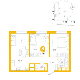 56,5 м², 3-комнатная квартира 3 700 000 ₽ - изображение 80