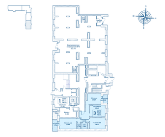 Квартира 79,7 м², 3-комнатная - изображение 2