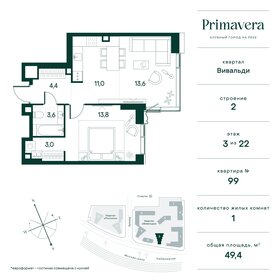 50,5 м², 1-комнатная квартира 28 000 000 ₽ - изображение 68