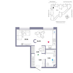 26,8 м², квартира-студия 14 450 000 ₽ - изображение 59