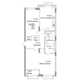 72 м², 2-комнатная квартира 20 000 000 ₽ - изображение 77