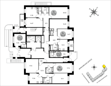 43,6 м², 1-комнатная квартира 5 888 700 ₽ - изображение 20