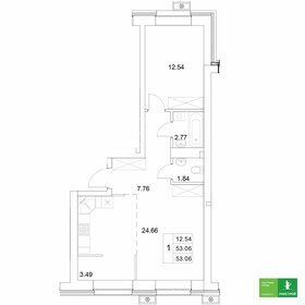 55,3 м², 2-комнатная квартира 6 800 000 ₽ - изображение 75