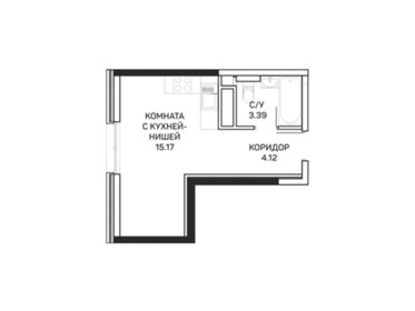 27 м², квартира-студия 6 200 000 ₽ - изображение 119