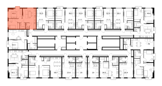 50 м², 2-комнатная квартира 6 500 000 ₽ - изображение 91