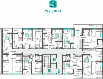 69,9 м², 2-комнатная квартира 9 214 000 ₽ - изображение 29
