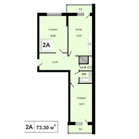 Квартира 76,2 м², 2-комнатная - изображение 1