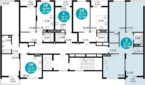 98,5 м², 3-комнатная квартира 15 990 000 ₽ - изображение 47