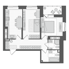 62,2 м², 2-комнатная квартира 9 750 000 ₽ - изображение 103