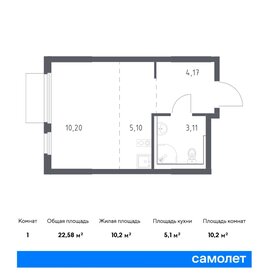 22 м², квартира-студия 4 900 000 ₽ - изображение 64