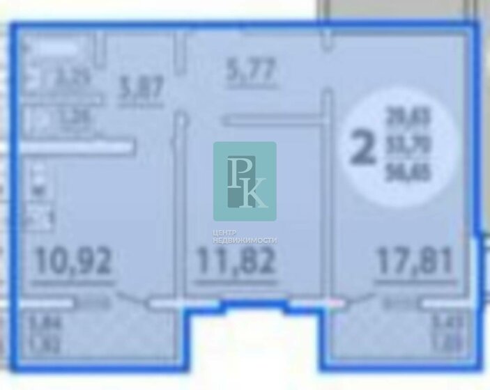 52,2 м², 2-комнатная квартира 5 500 000 ₽ - изображение 11