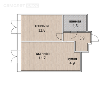 21 м², квартира-студия 7 200 000 ₽ - изображение 62