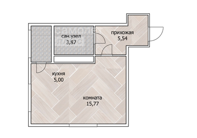 32,3 м², квартира-студия 3 500 000 ₽ - изображение 37