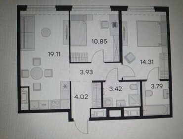 Квартира 59 м², 2-комнатная - изображение 1