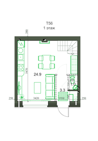 56,2 м², 3-комнатная квартира 5 318 000 ₽ - изображение 31