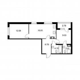 Квартира 53,1 м², 2-комнатная - изображение 1