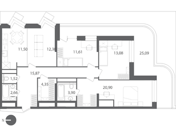 108,2 м², 4-комнатная квартира 15 686 100 ₽ - изображение 11