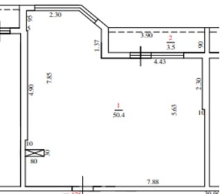 51 м², 2-комнатная квартира 12 990 000 ₽ - изображение 53