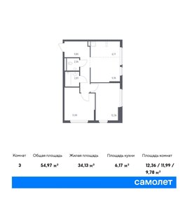 55 м², 2-комнатная квартира 12 600 225 ₽ - изображение 31