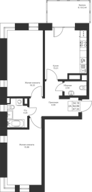 67,3 м², 2-комнатная квартира 9 217 360 ₽ - изображение 39