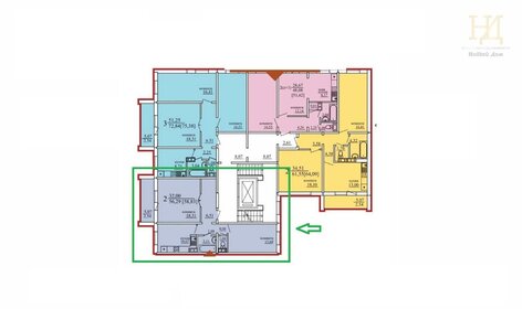 51,1 м², 2-комнатная квартира 4 090 000 ₽ - изображение 32