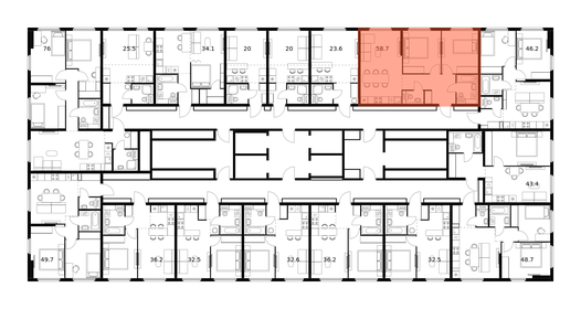 70 м², 2-комнатная квартира 11 700 000 ₽ - изображение 95