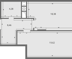 Квартира 50,7 м², 2-комнатная - изображение 3