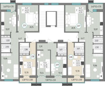 37,8 м², 1-комнатная квартира 4 495 820 ₽ - изображение 24